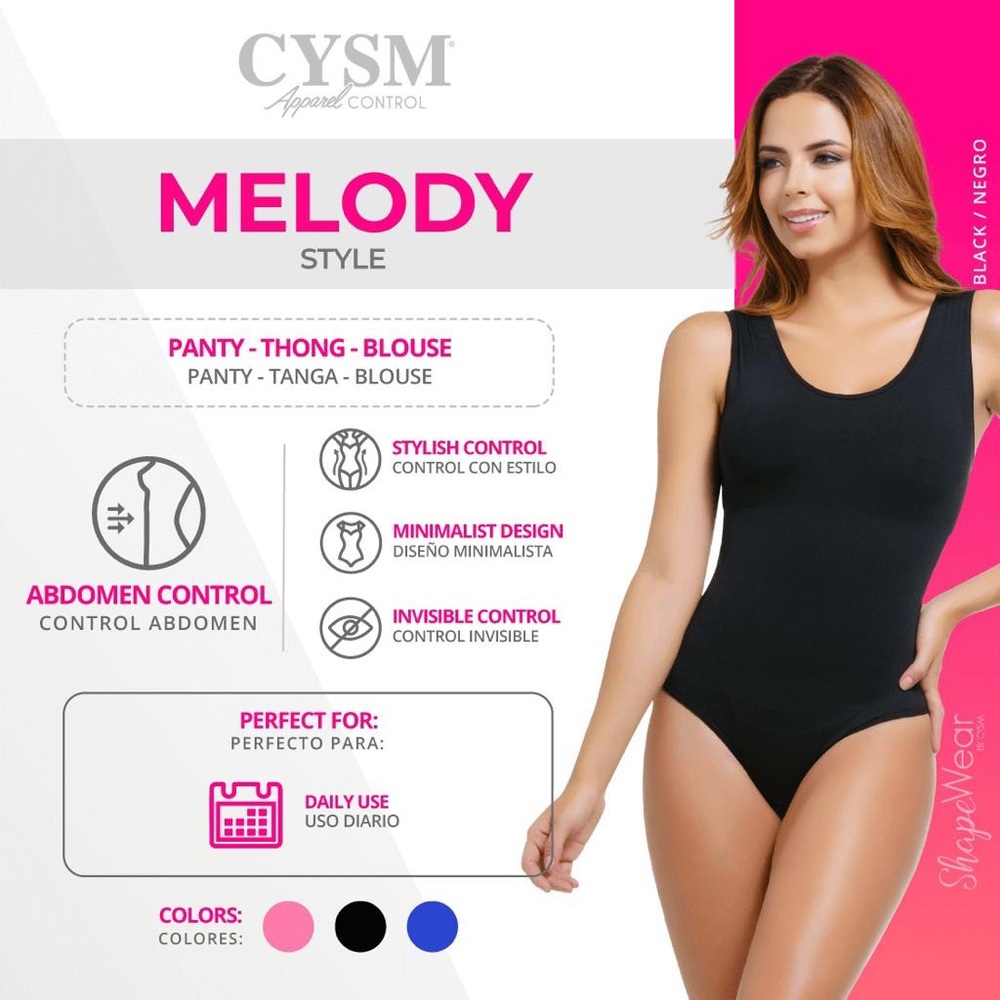 Seamless Apparel Body Control - Style MELODY Pink Shirt